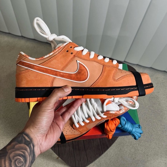 Nike Mens Orange Lobster Dunks